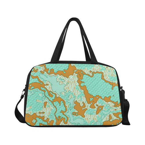 Unique abstract pattern mix 2F by FeelGood Fitness Handbag (Model 1671)