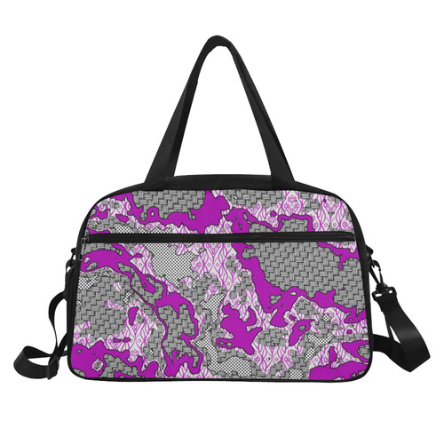 Unique abstract pattern mix 2D by FeelGood Fitness Handbag (Model 1671)