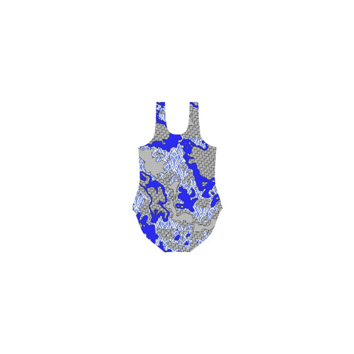 Unique abstract pattern mix 2B by FeelGood Vest One Piece Swimsuit (Model S04)