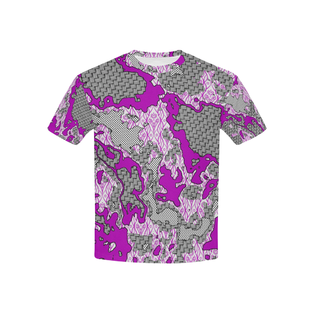 Unique abstract pattern mix 2D by FeelGood Kids' All Over Print T-shirt (USA Size) (Model T40)