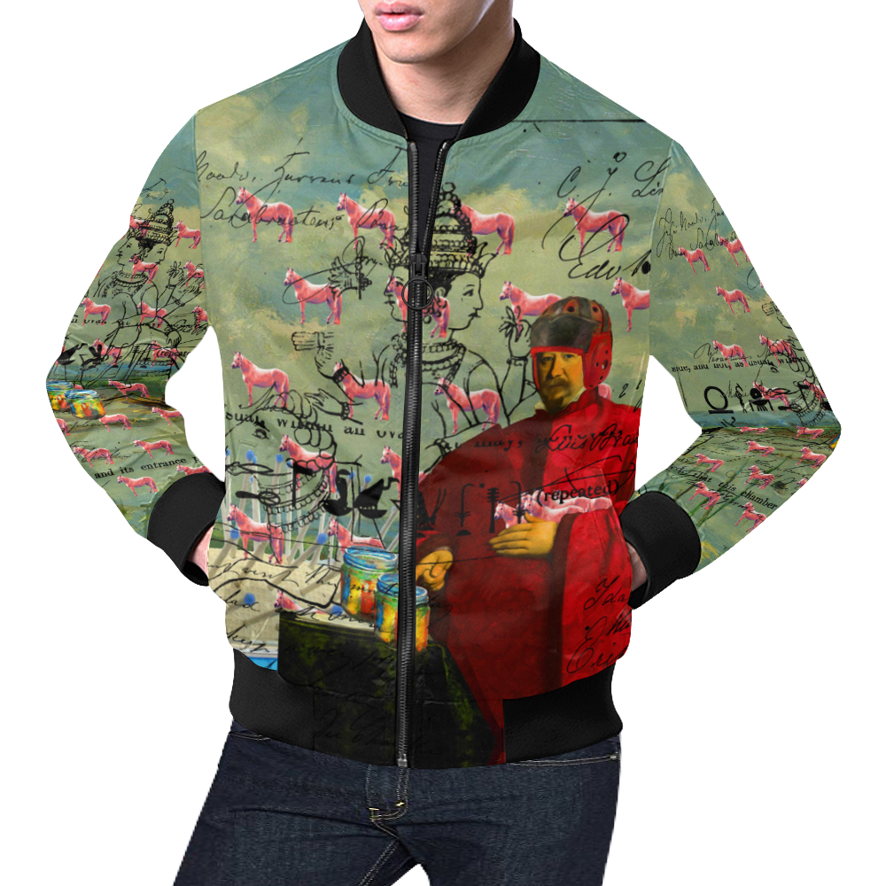 I FOUND THEM IN THERE III All Over Print Bomber Jacket for Men (Model H19)