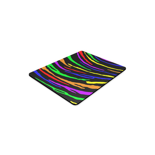 Rainbow Tiger Stripes Rectangle Mousepad