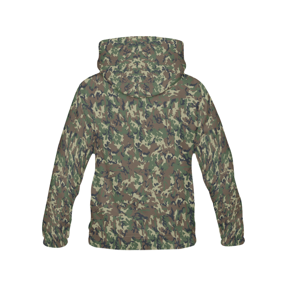 Forest Camouflage Pattern All Over Print Hoodie for Men/Large Size (USA Size) (Model H13)