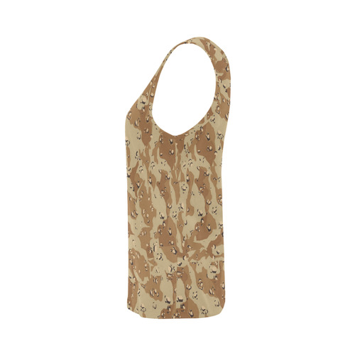 Desert Camouflage Pattern All Over Print Tank Top for Women (Model T43)