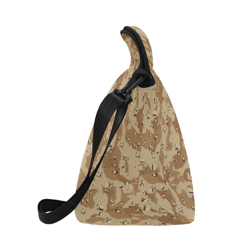 Desert Camouflage Pattern Neoprene Lunch Bag/Large (Model 1669)