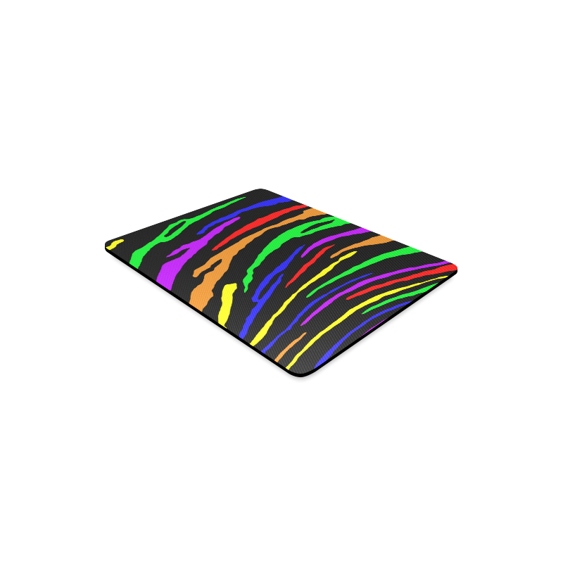 Rainbow Tiger Stripes Rectangle Mousepad