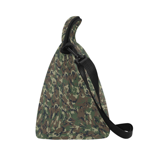 Forest Camouflage Pattern Neoprene Lunch Bag/Large (Model 1669)