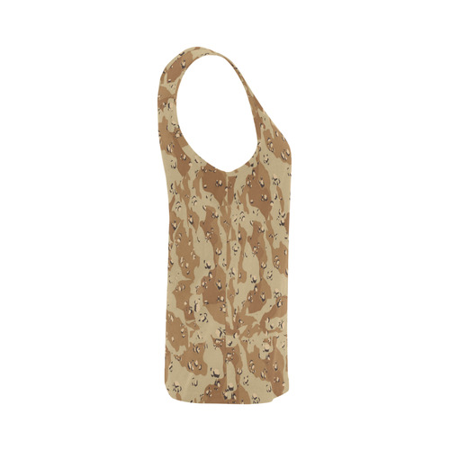 Desert Camouflage Pattern All Over Print Tank Top for Women (Model T43)