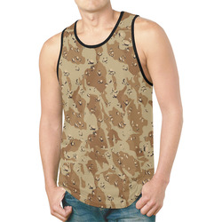Desert Camouflage Pattern New All Over Print Tank Top for Men (Model T46)