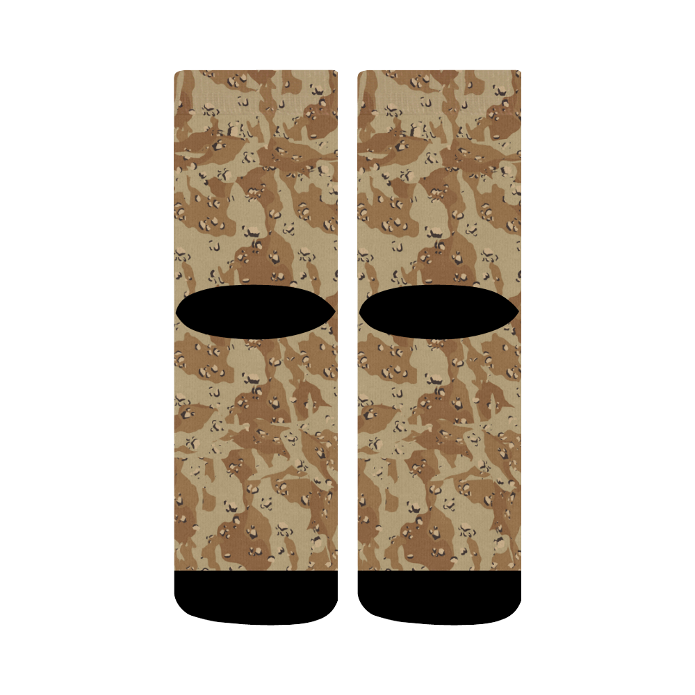 Desert Camouflage Pattern Crew Socks