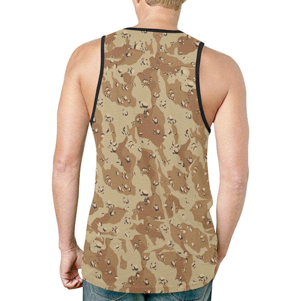 Desert Camouflage Pattern New All Over Print Tank Top for Men (Model T46)
