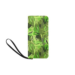 Tropical Jungle Leaves Camouflage Women's Clutch Purse (Model 1637)