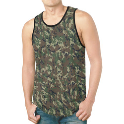 Forest Camouflage Pattern New All Over Print Tank Top for Men (Model T46)