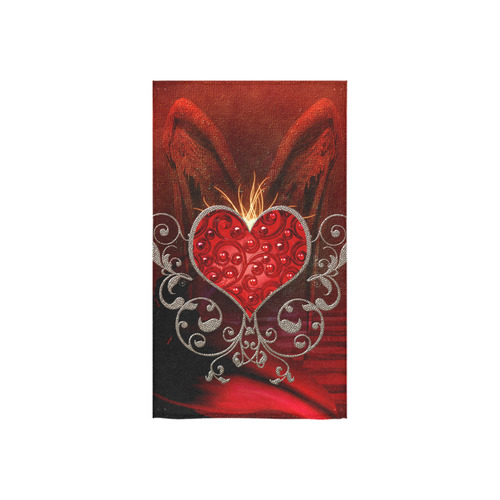 Wonderful heart with wings Custom Towel 16"x28"