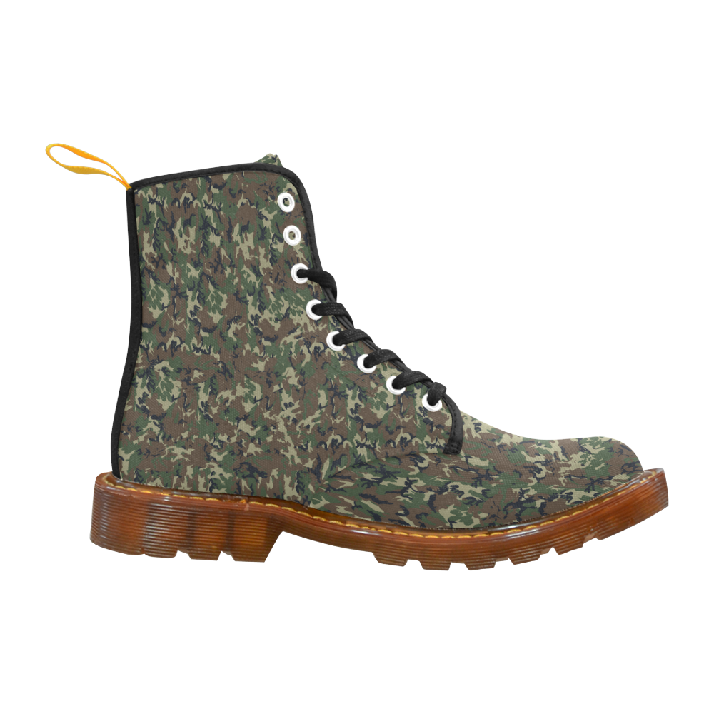 Forest Camouflage Pattern Martin Boots For Women Model 1203H