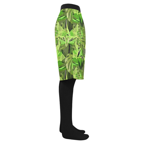 Tropical Jungle Leaves Camouflage Men's Swim Trunk (Model L21)