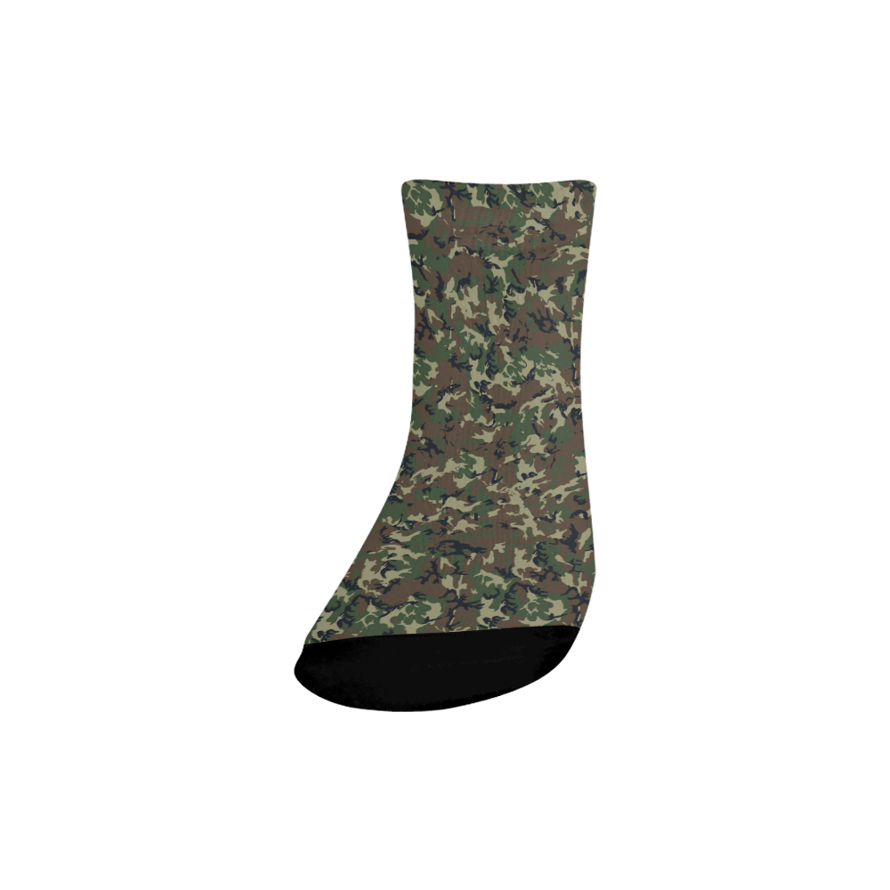Forest Camouflage Pattern Quarter Socks