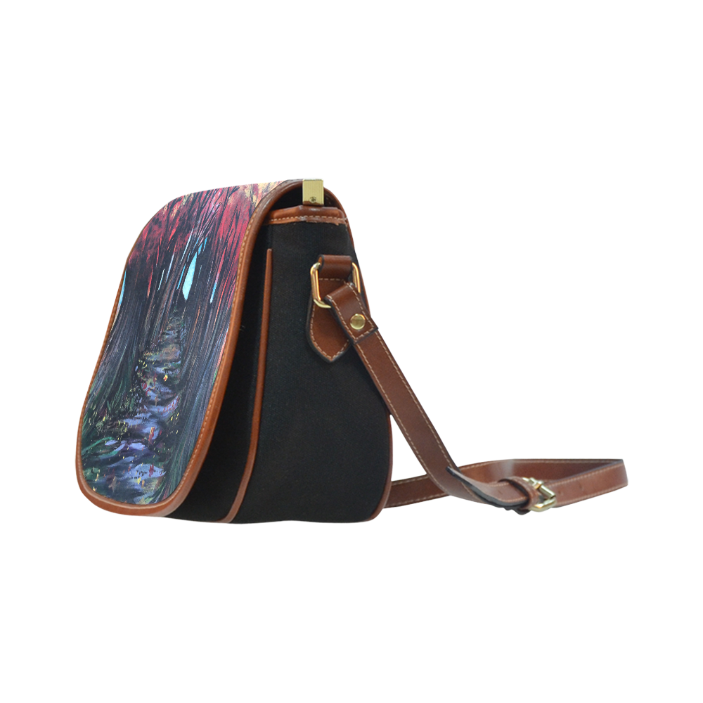 Autumn Day Saddle Bag/Small (Model 1649)(Flap Customization)