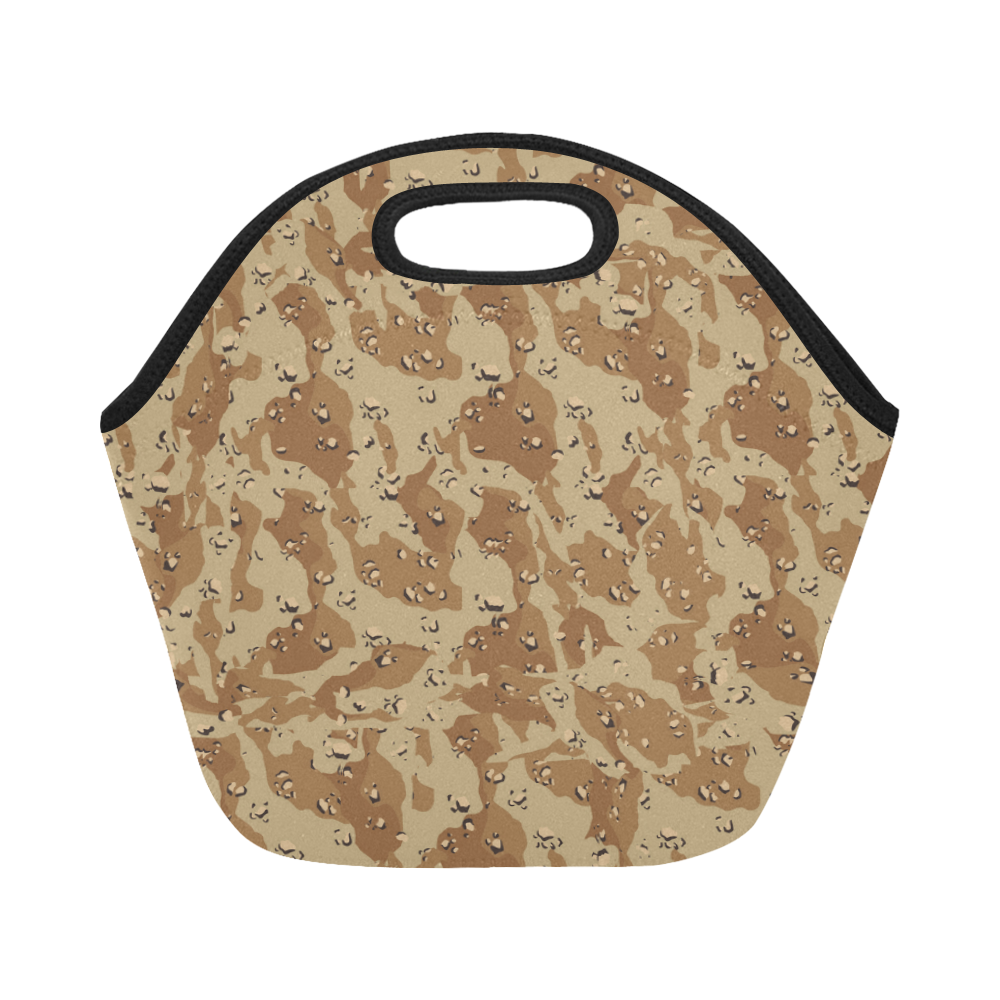Desert Camouflage Pattern Neoprene Lunch Bag/Small (Model 1669)