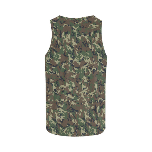 Forest Camouflage Pattern All Over Print Tank Top for Women (Model T43)