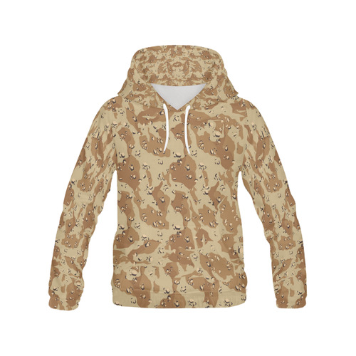 Desert Camouflage Pattern All Over Print Hoodie for Men (USA Size) (Model H13)