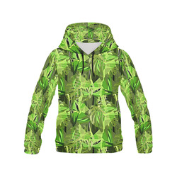 Tropical Jungle Leaves Camouflage All Over Print Hoodie for Men (USA Size) (Model H13)
