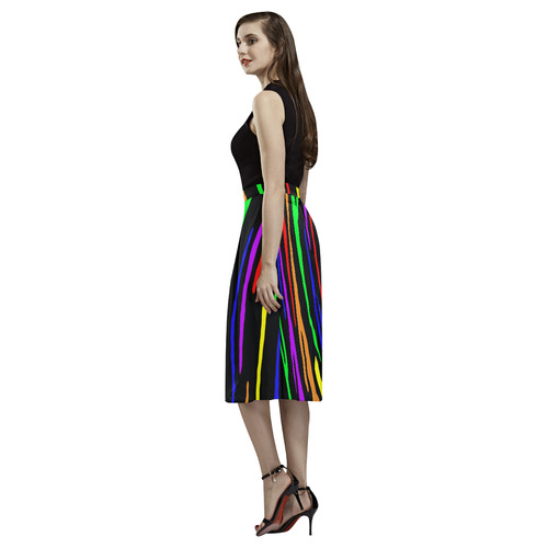 Rainbow Tiger Stripes Aoede Crepe Skirt (Model D16)
