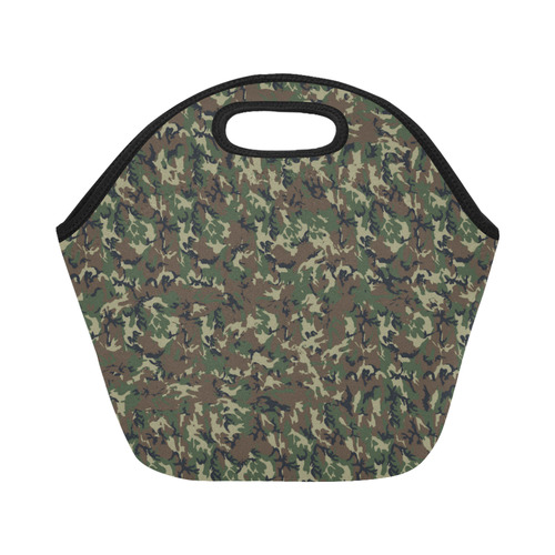 Forest Camouflage Pattern Neoprene Lunch Bag/Small (Model 1669)