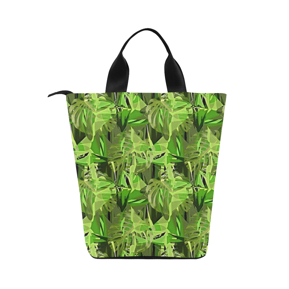 Tropical Jungle Leaves Nylon Lunch Tote Bag (Model 1670)