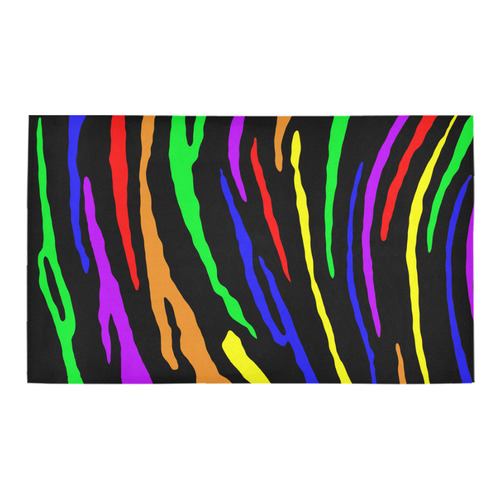 Rainbow Tiger Stripes Azalea Doormat 30" x 18" (Sponge Material)
