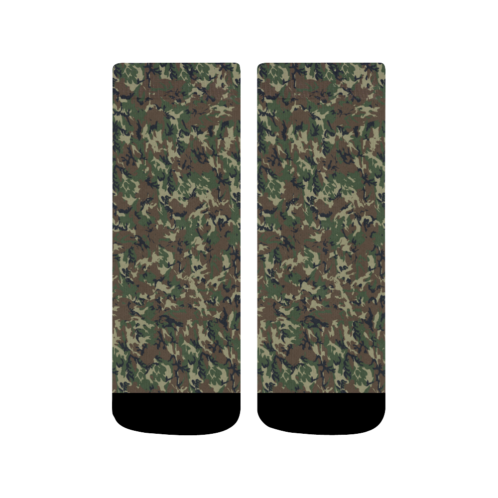 Forest Camouflage Pattern Quarter Socks