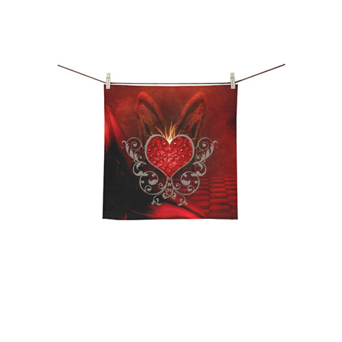 Wonderful heart with wings Square Towel 13“x13”