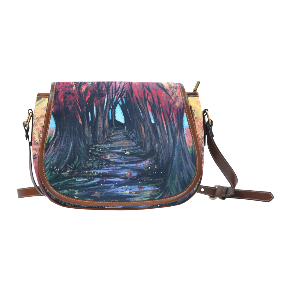 Autumn Day Saddle Bag/Small (Model 1649) Full Customization