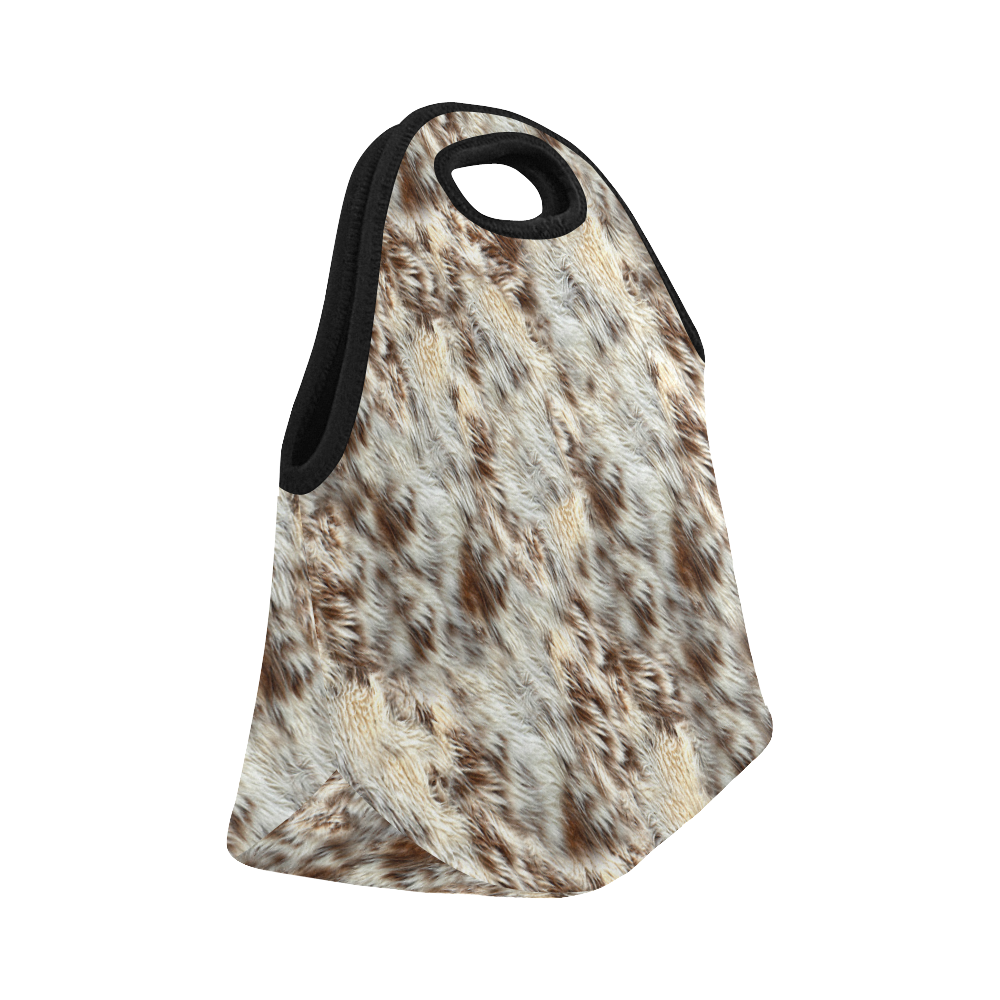 Cow/Horse Spots Animal Fur Image Neoprene Lunch Bag/Small (Model 1669)