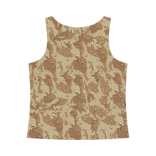 Desert Camouflage Pattern All Over Print Tank Top for Women (Model T43)