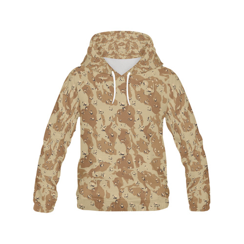 Desert Camouflage Pattern All Over Print Hoodie for Men/Large Size (USA Size) (Model H13)