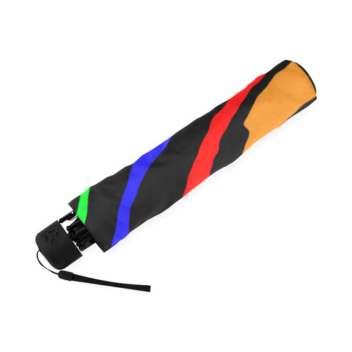 Rainbow Tiger Stripes Foldable Umbrella (Model U01)