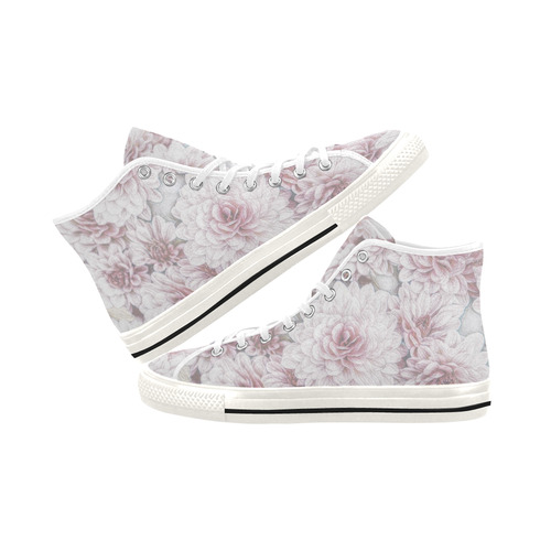 Delicate floral 318 by JamColors Vancouver H Women's Canvas Shoes (1013-1)