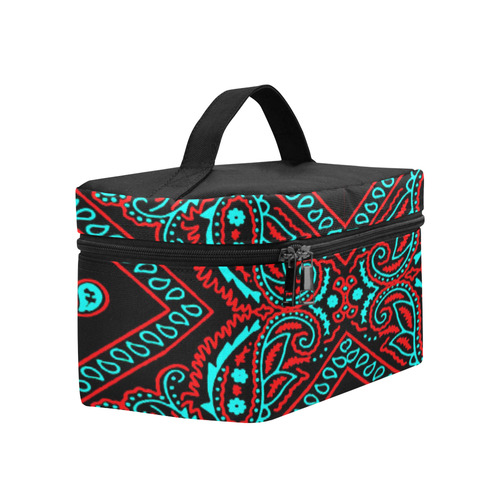 blue and red bandana 1 Cosmetic Bag/Large (Model 1658)