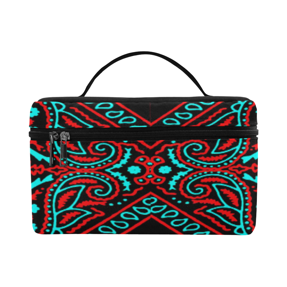 blue and red bandana 1 Cosmetic Bag/Large (Model 1658)