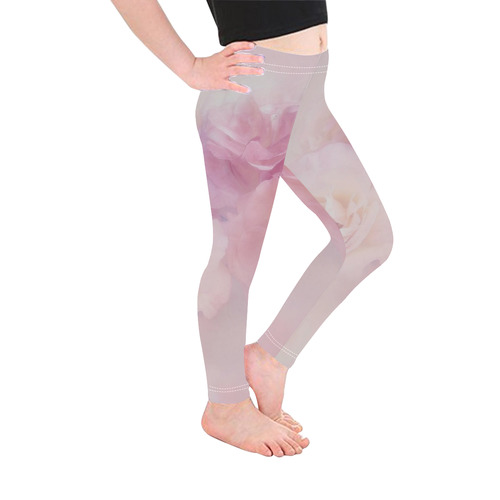 Delicate floral 218 by JamColors Kid's Ankle Length Leggings (Model L06)