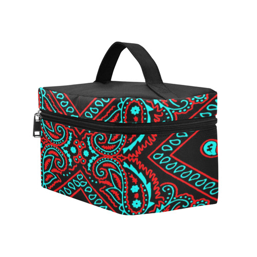 blue and red bandana 1 Cosmetic Bag/Large (Model 1658)