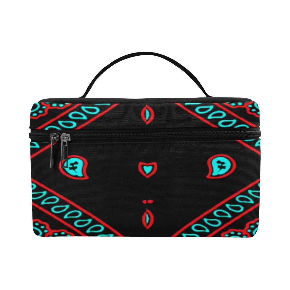 blue and red bandana 2 Cosmetic Bag/Large (Model 1658)