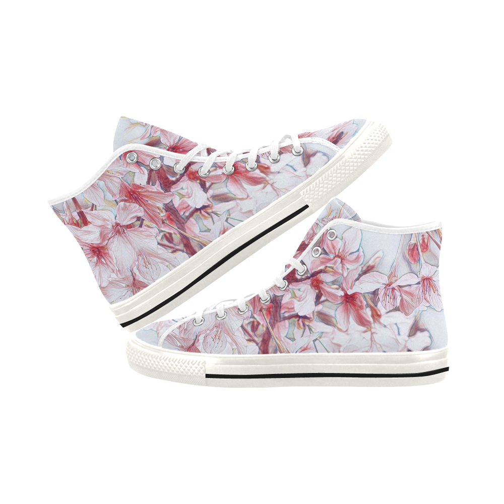 Delicate floral 118 by JamColors Vancouver H Women's Canvas Shoes (1013-1)