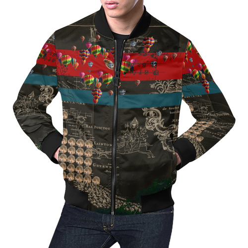 THE HEDGEHOG SOUP UPPER III IV All Over Print Bomber Jacket for Men (Model H19)