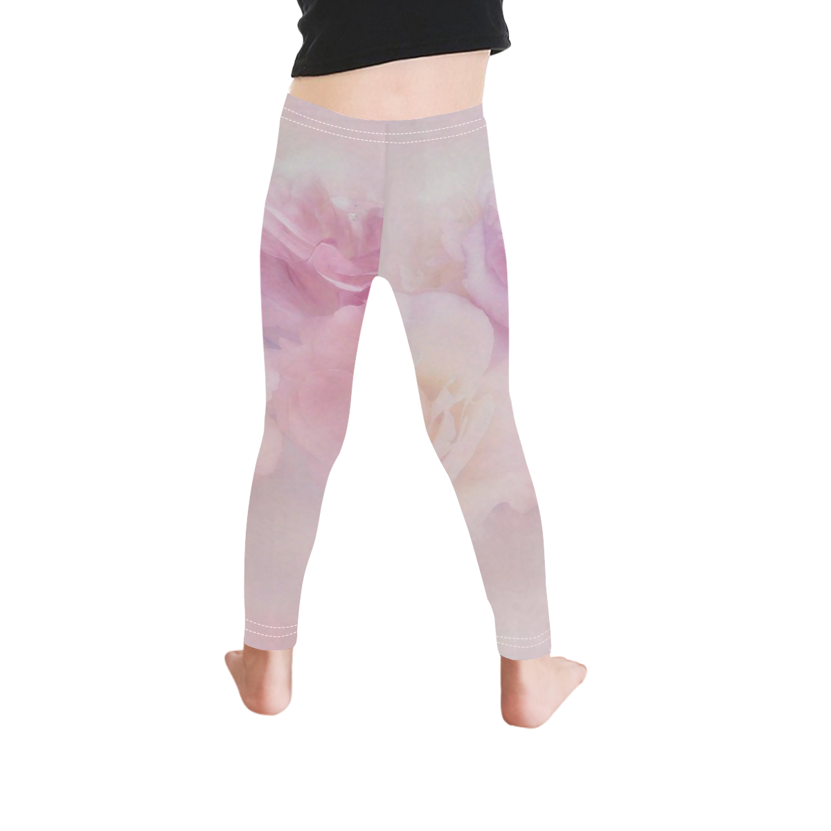 Delicate floral 218 by JamColors Kid's Ankle Length Leggings (Model L06)