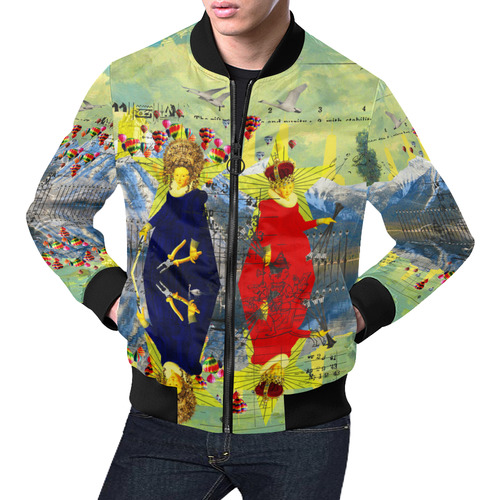 THE LAMPPOST INSTALLATION CREW VIII All Over Print Bomber Jacket for Men (Model H19)