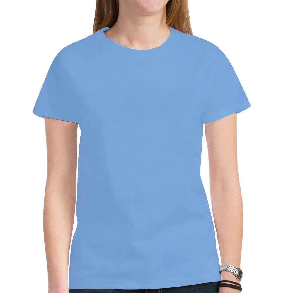 Little Boy Blue New All Over Print T-shirt for Women (Model T45)