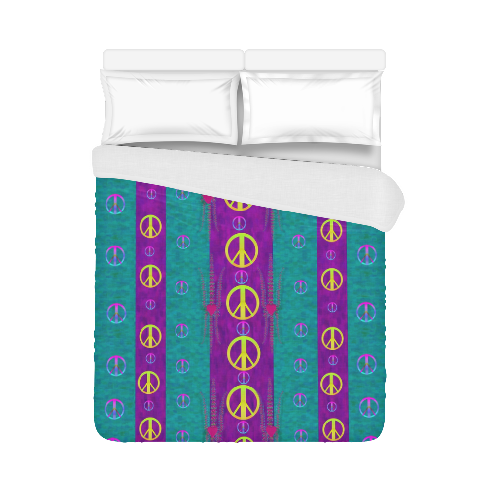 Peace be with us this wonderful year in true love Duvet Cover 86"x70" ( All-over-print)