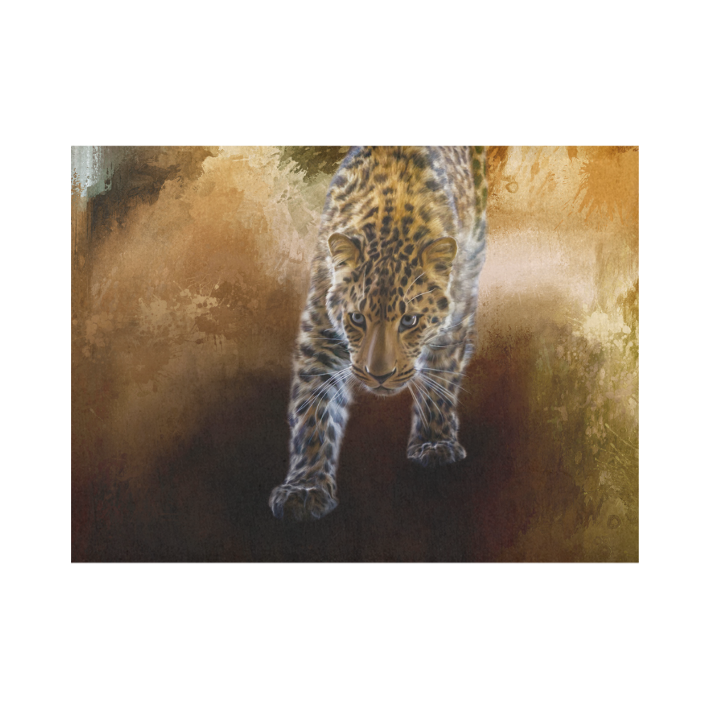 A fantastic painted russian amur leopard Placemat 14’’ x 19’’ (Set of 2)